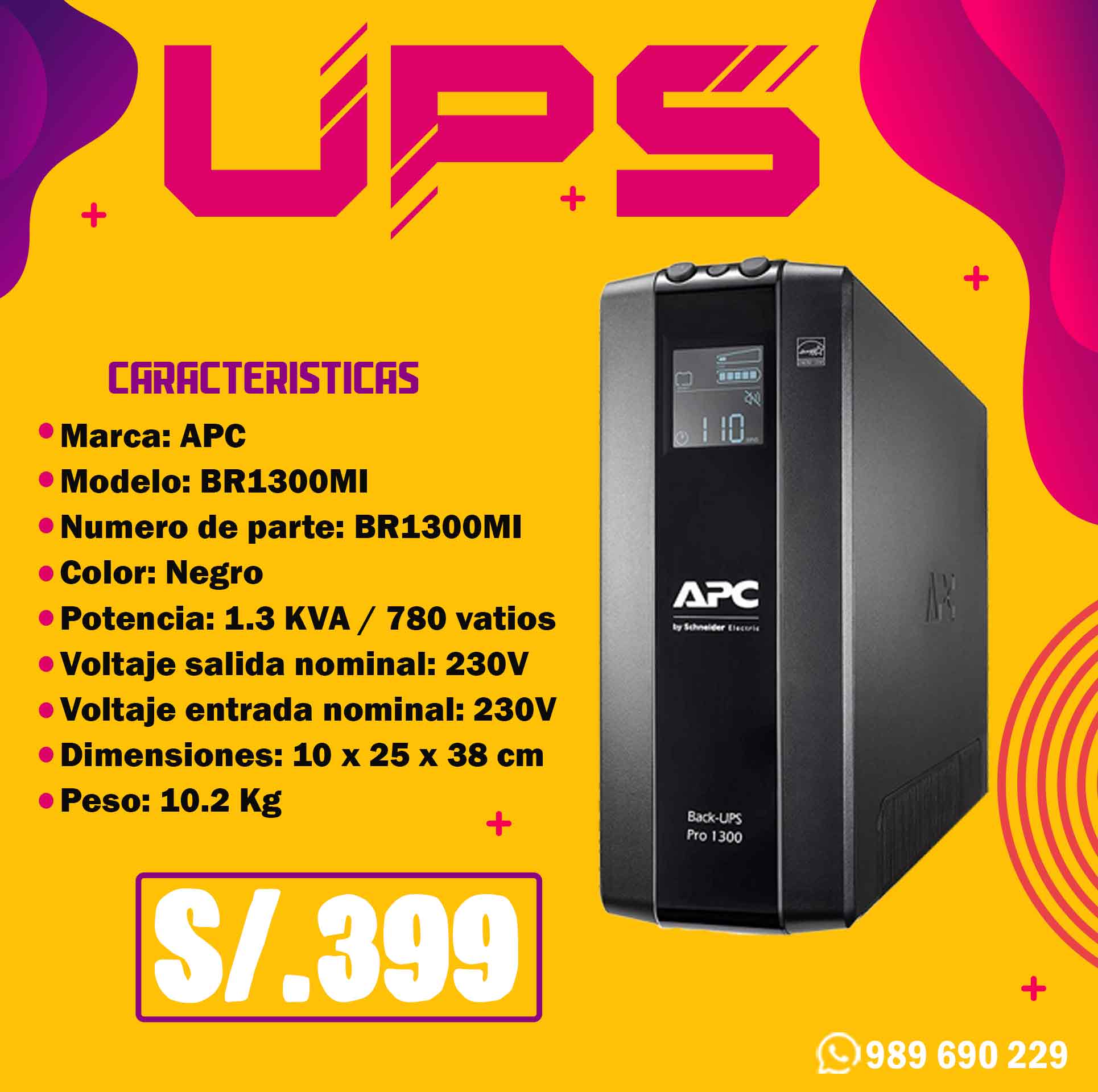 UPS-APC 1300 EN VENTA 