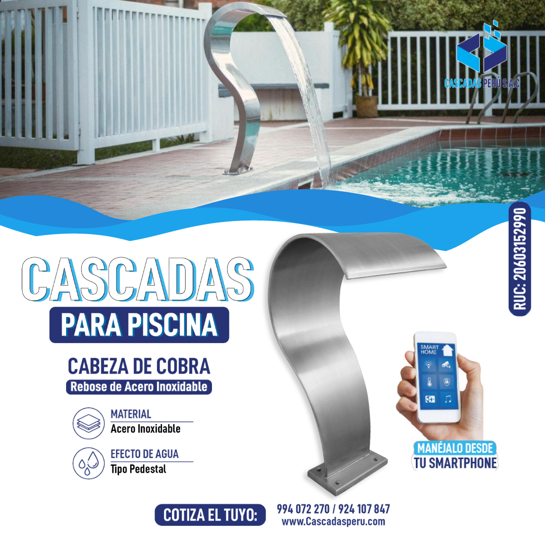 Cascadas de agua para interior Cascadas de agua para piscinas Cascadas de agua p