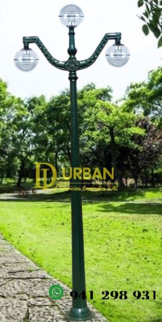 POSTES Y BANCAS EN FIERRO FUNDIDO