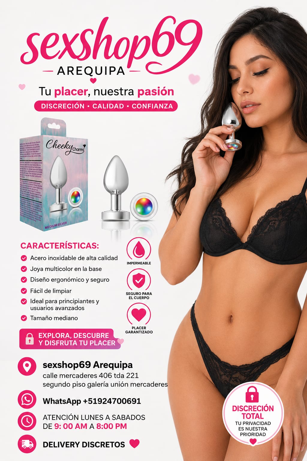 PLUG ANALES _ SILICONA_ METALICO _ 