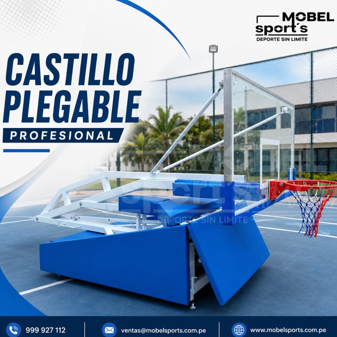 Castillo de baloncesto plegable movil mobel sports