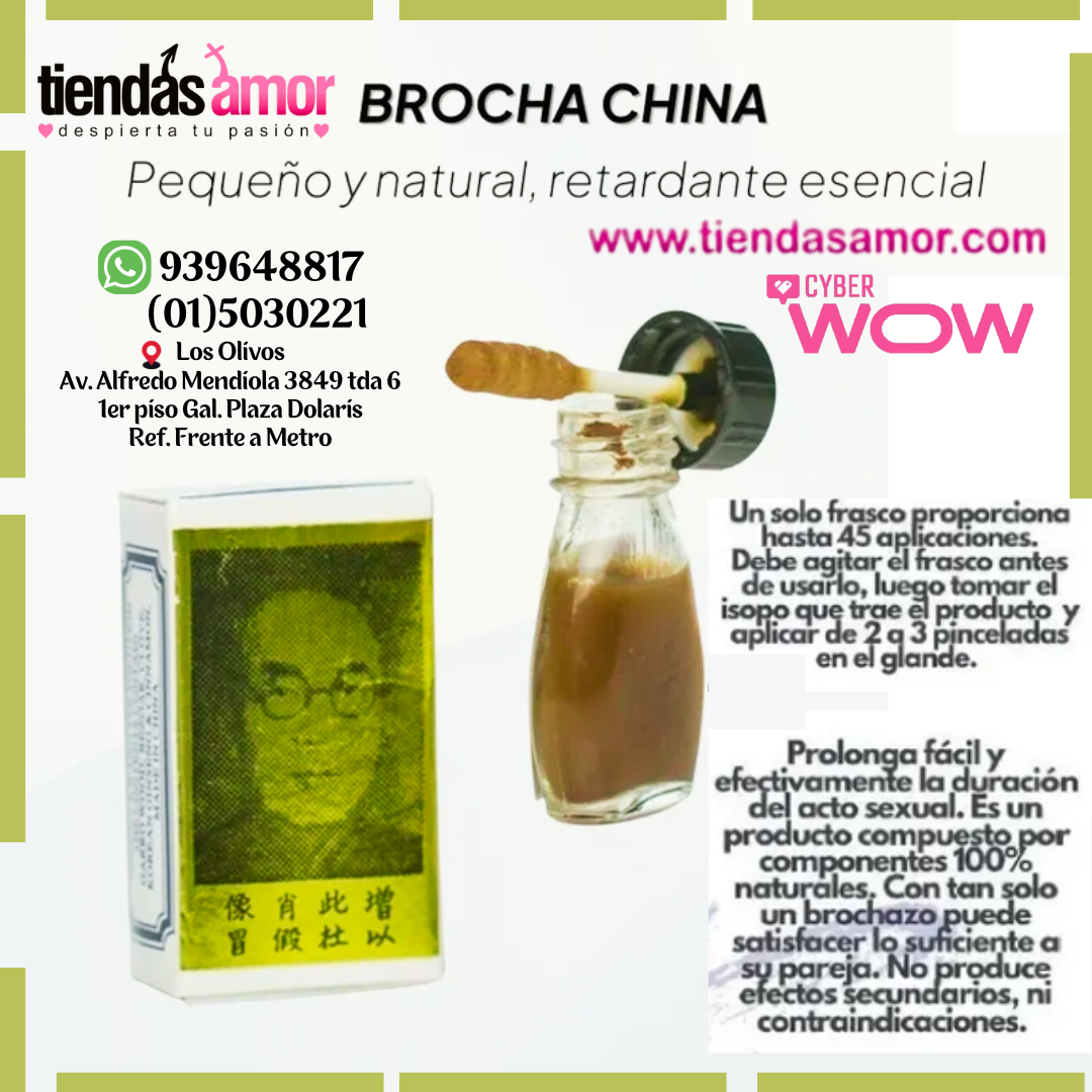 Tinta China Brocha Retardante Eyaculación Precoz