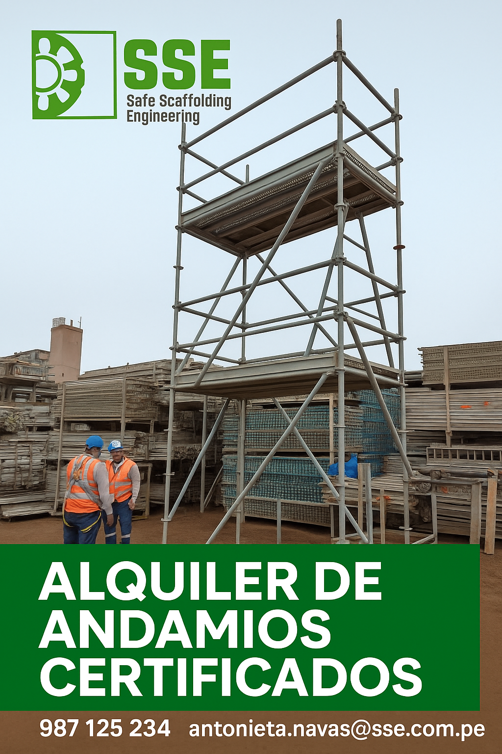 ALQUILER DE ANDAMIOS MULTIDIRECCIONALES CERTIFICADOS 