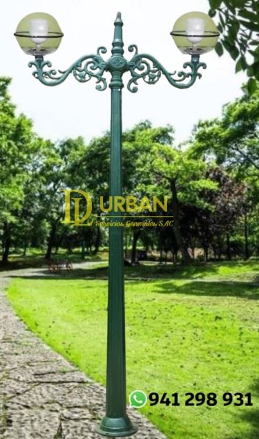 POSTES Y BANCAS EN FIERRO FUNDIDO