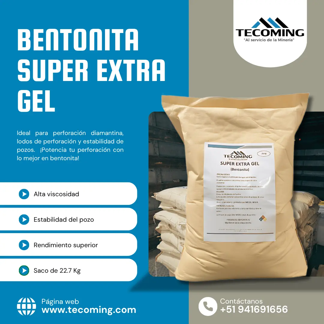 PERFORACION Y MINERIA BENTONITA SUPER EXTRA GEL