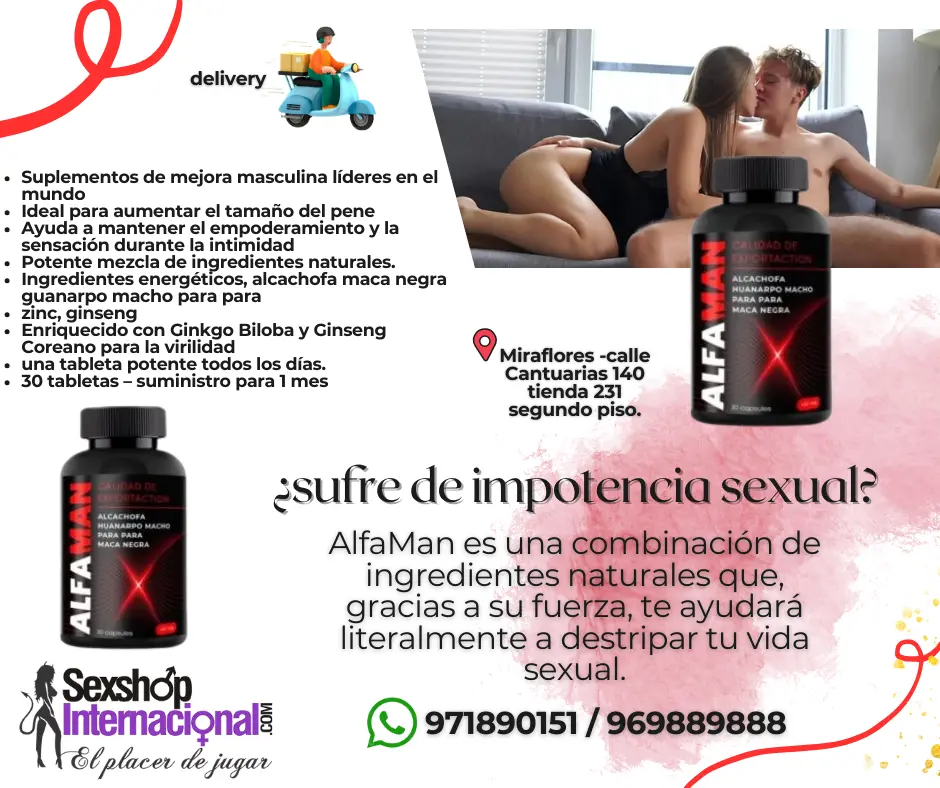 POTENCIADOR SEXUAL PARA MANTENER LA ERECCION X MAS TIEMPO