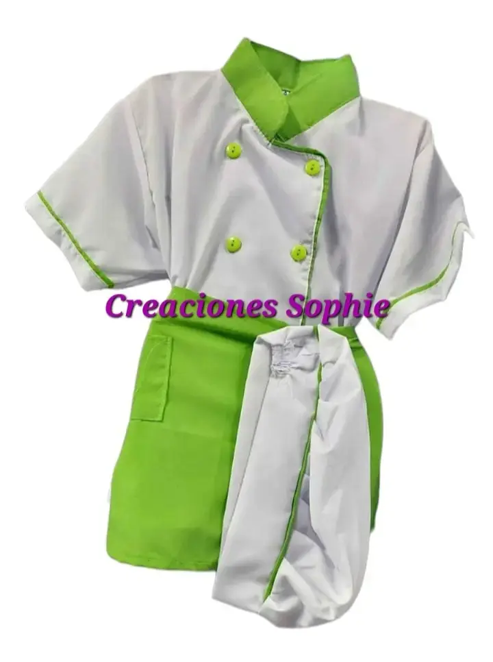 UNIFORME CHEF MINI CHEF DISFRAZ CHEF TRAJE CHEF MINICHEF
