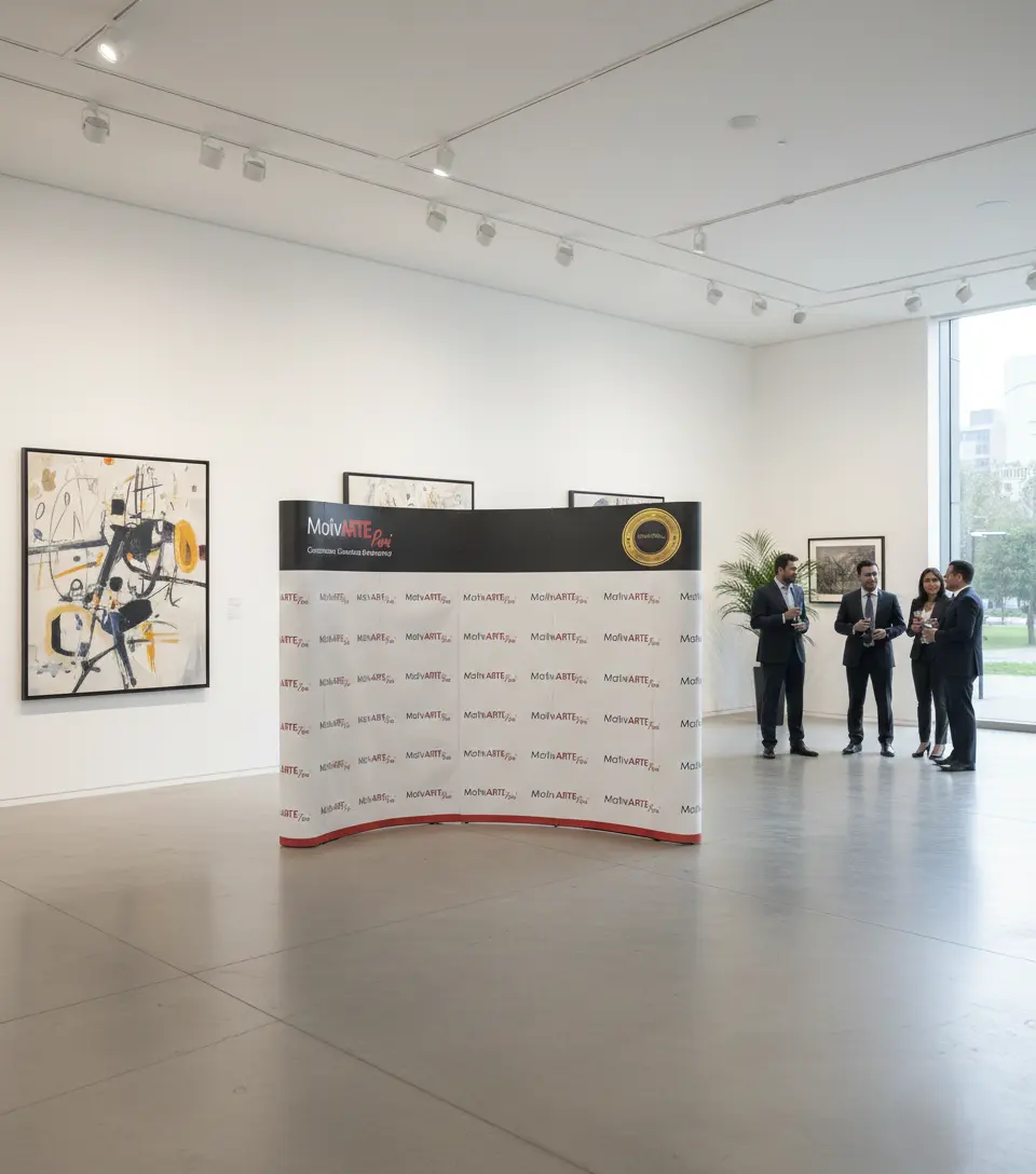 BACKING CURVO IMANTADO PARA EVENTOS Y FERIAS