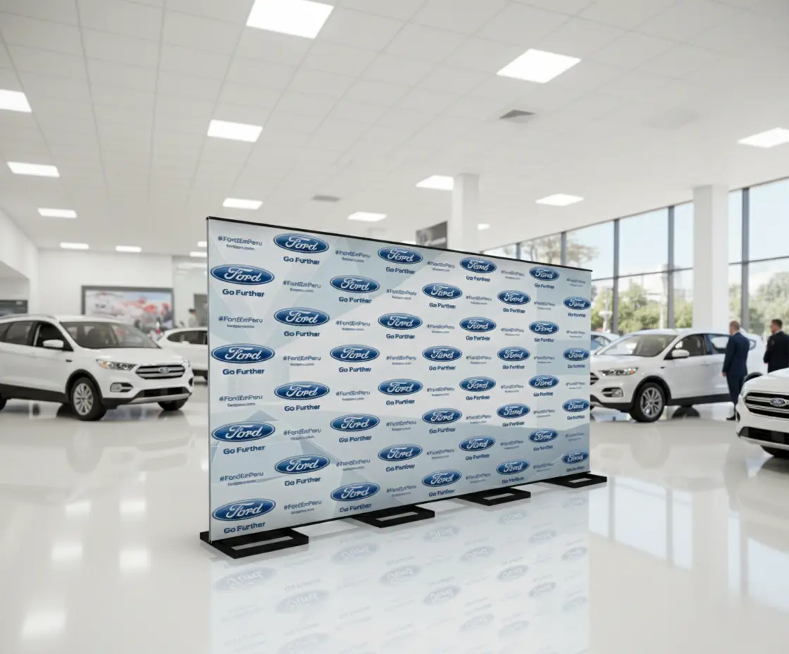 BACKING DE FIERRO PARA EVENTOS Y ESPACIOS INTERIORES