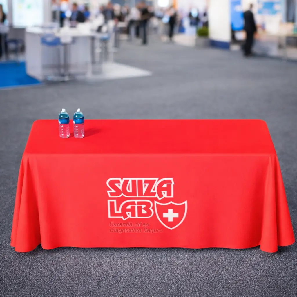 Mantel publicitario sublimado para ferias eventos y activaci
