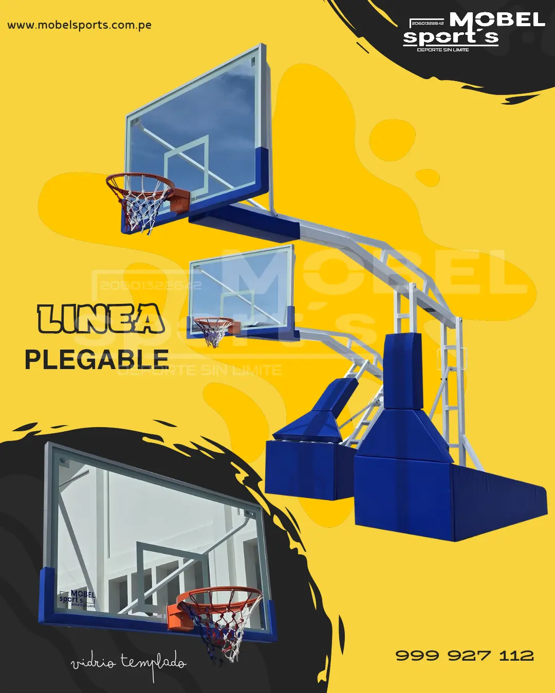 TABLERO DE BASQUET - PLEGABLE- MOBEL SPORTS