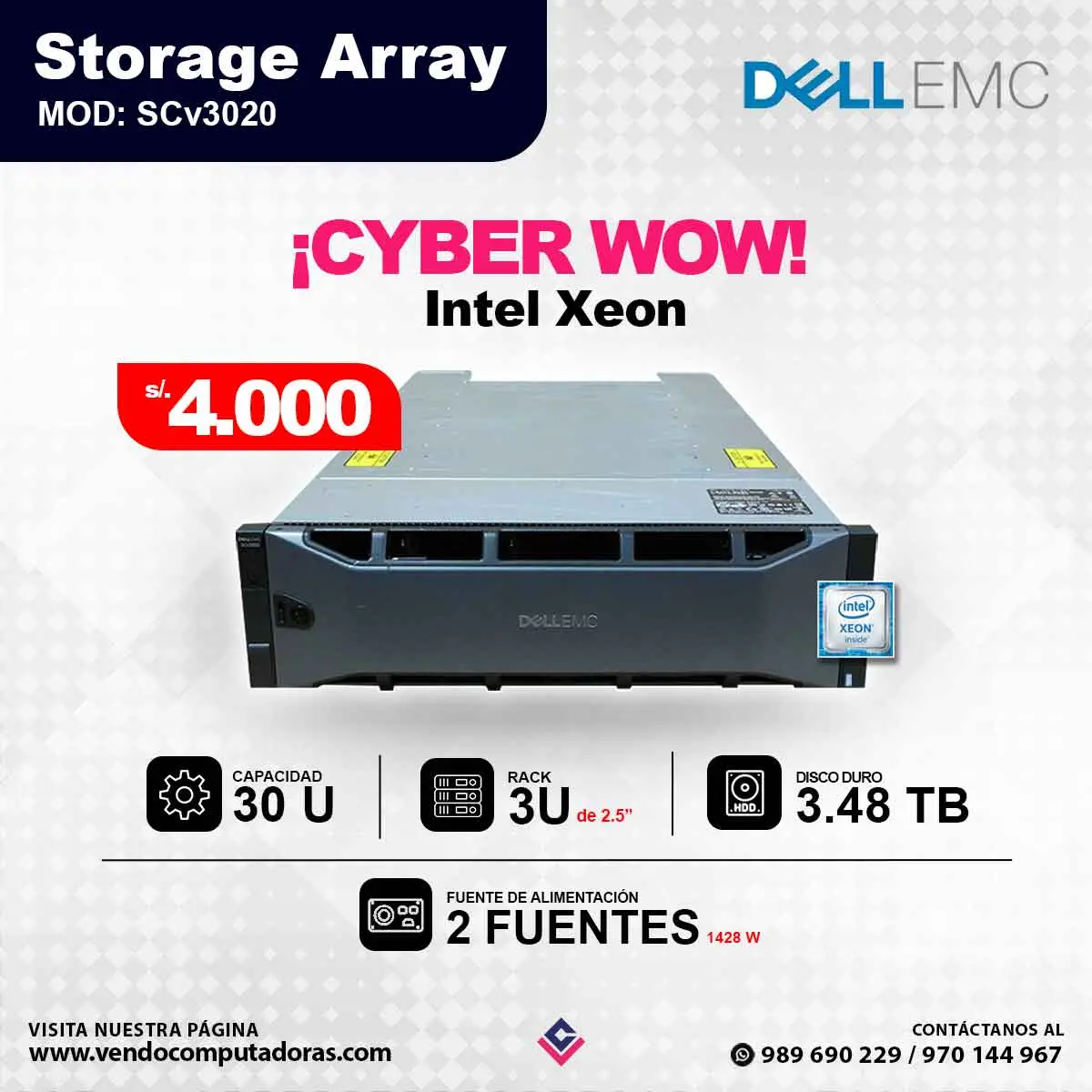 Storage Array SCv3020 