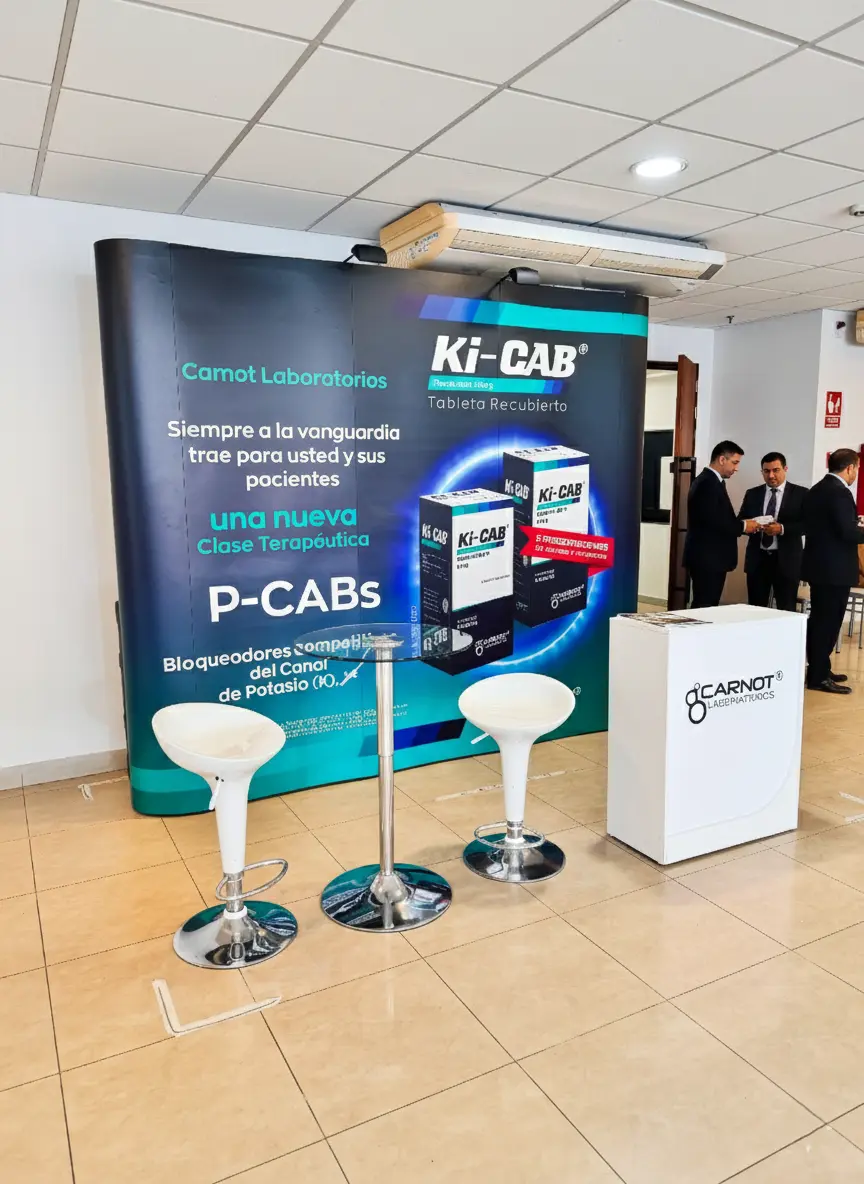 Backing recto imantado para ferias y eventos publicitarios