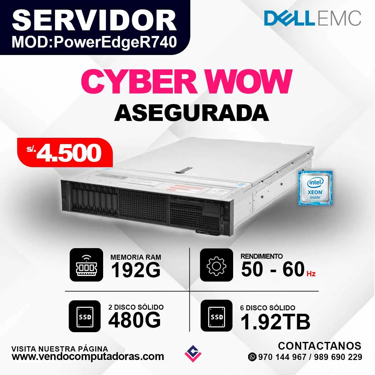 SERVIDOR DELLEMC PowerEdge R740