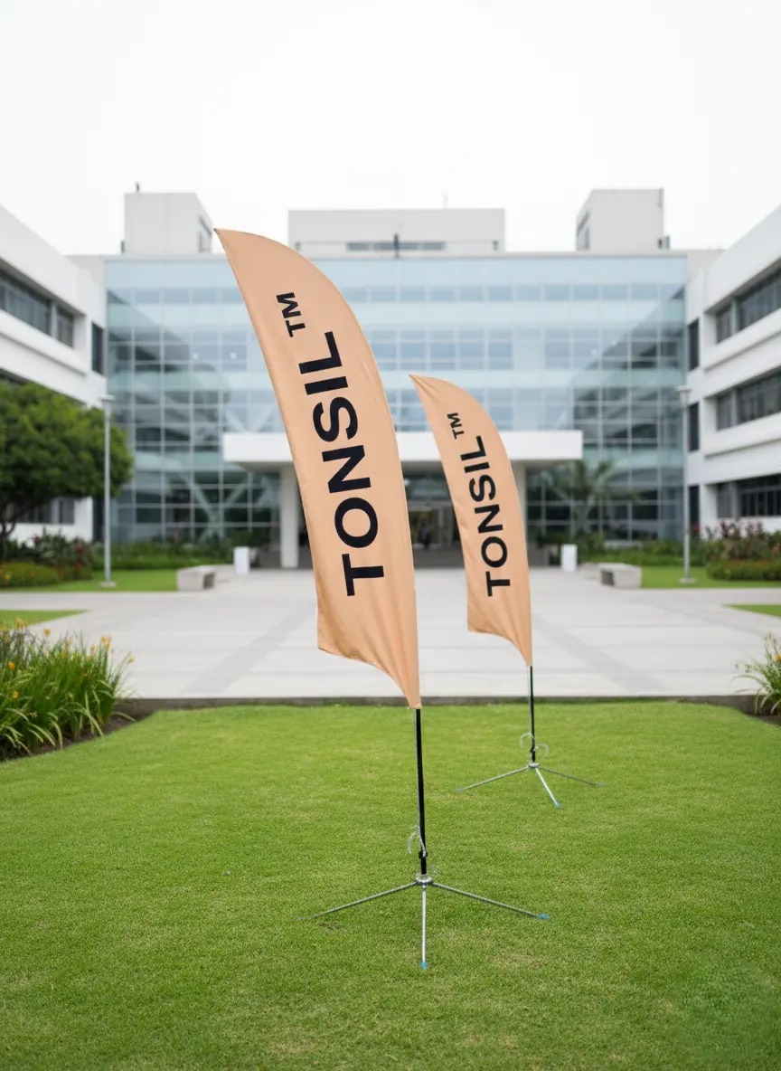 Pluma publicitaria importada base pesada para exteriores