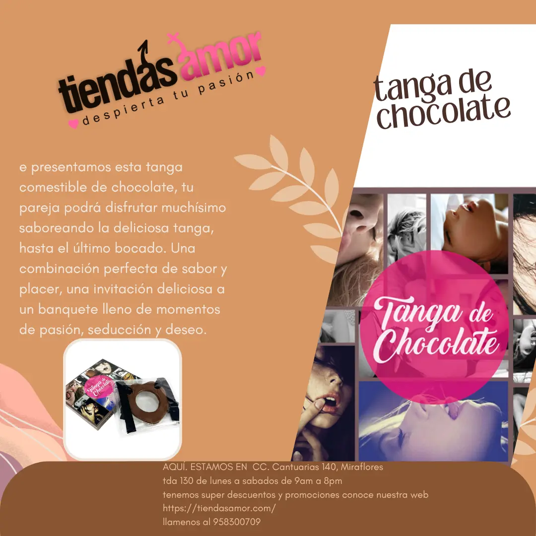 tanga de chocolate TIENDAS AMOR SEXSHOP 958300709