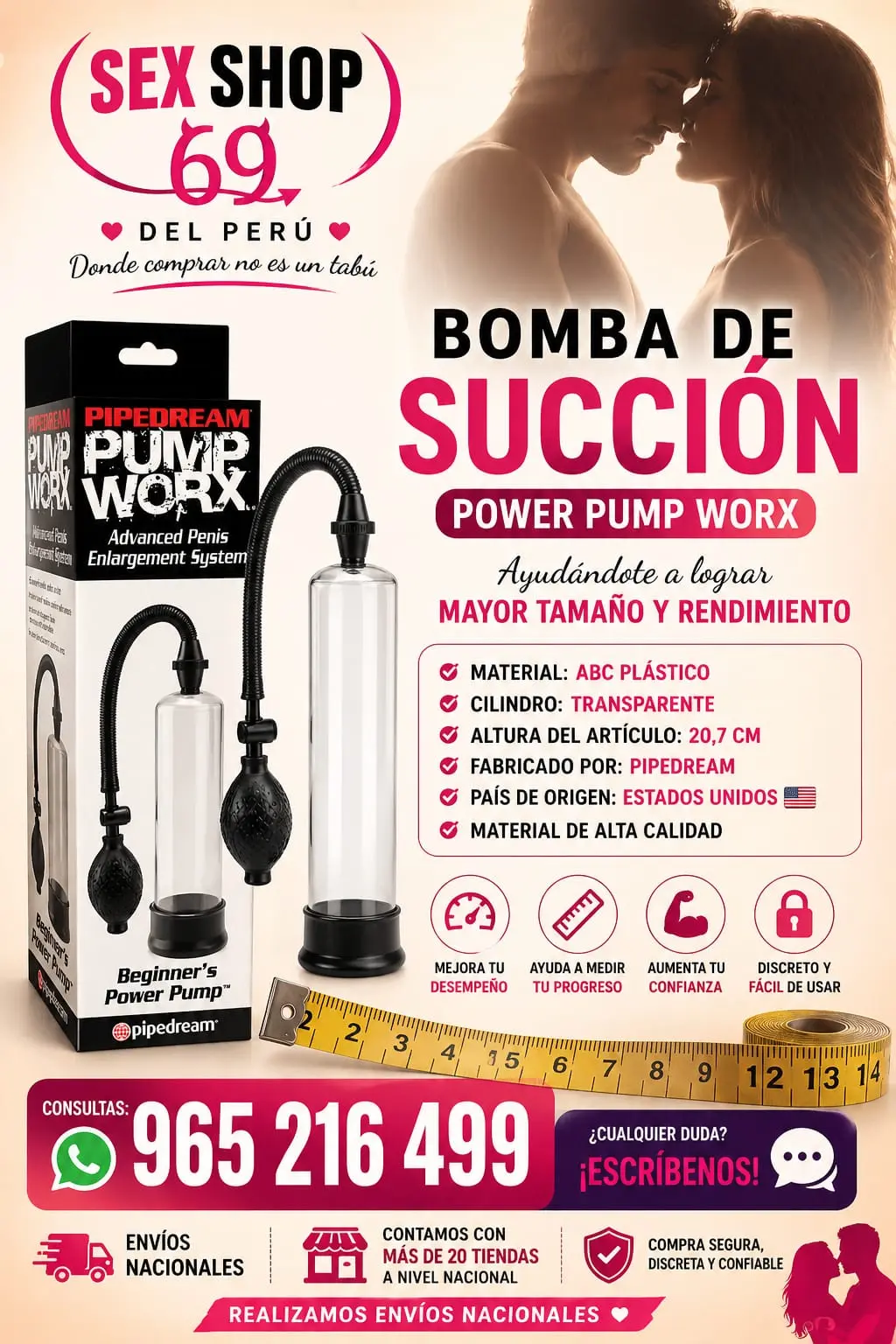  dildos realistas Perú tienda 965216499