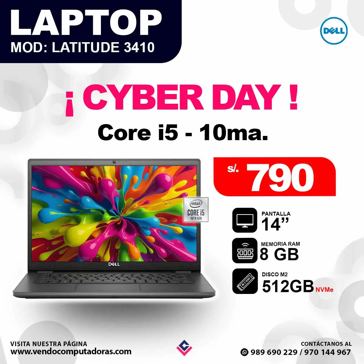 Laptop DELL Latitude 3410