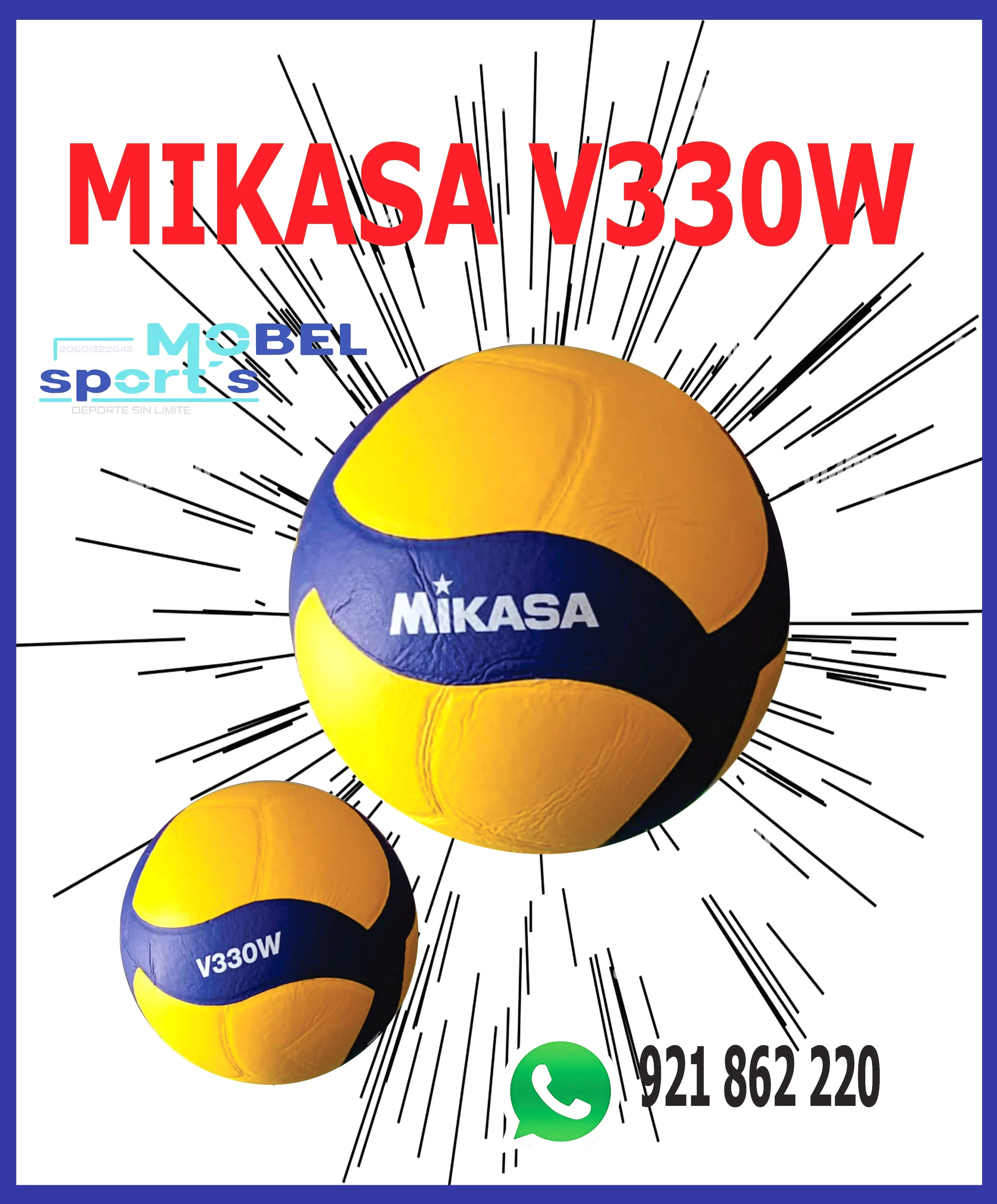 PELOTA DE VOLEY MIKASA V330W MOBEL SPORTS