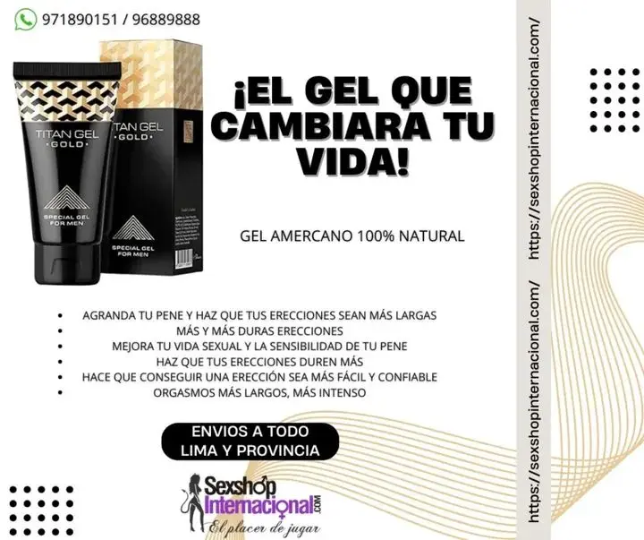 titan gel y titan gel gold SEXSHOP INTERNACIONAL SAN ISIDRO 