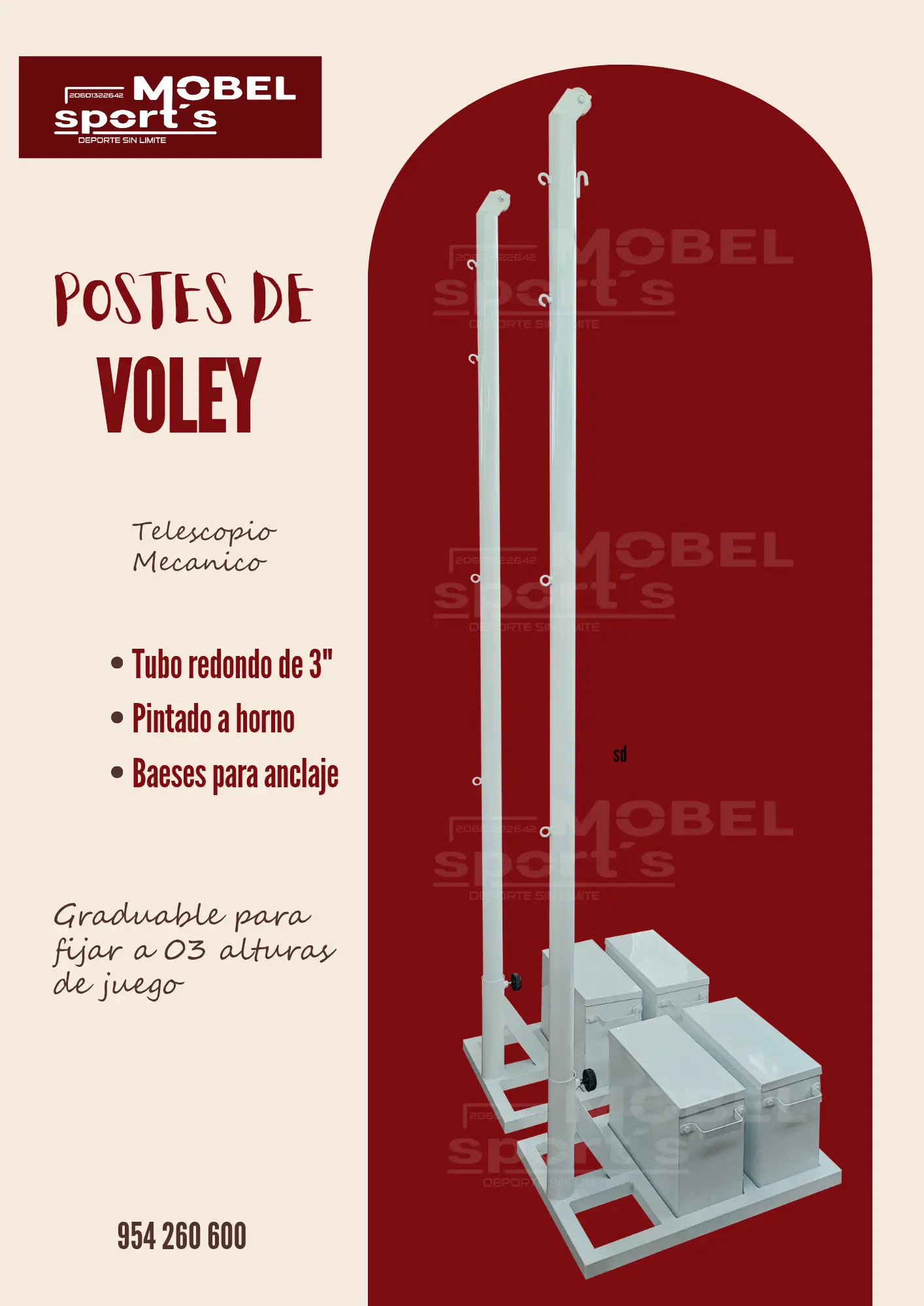 Tablero de basquet movil plegable mobel sports