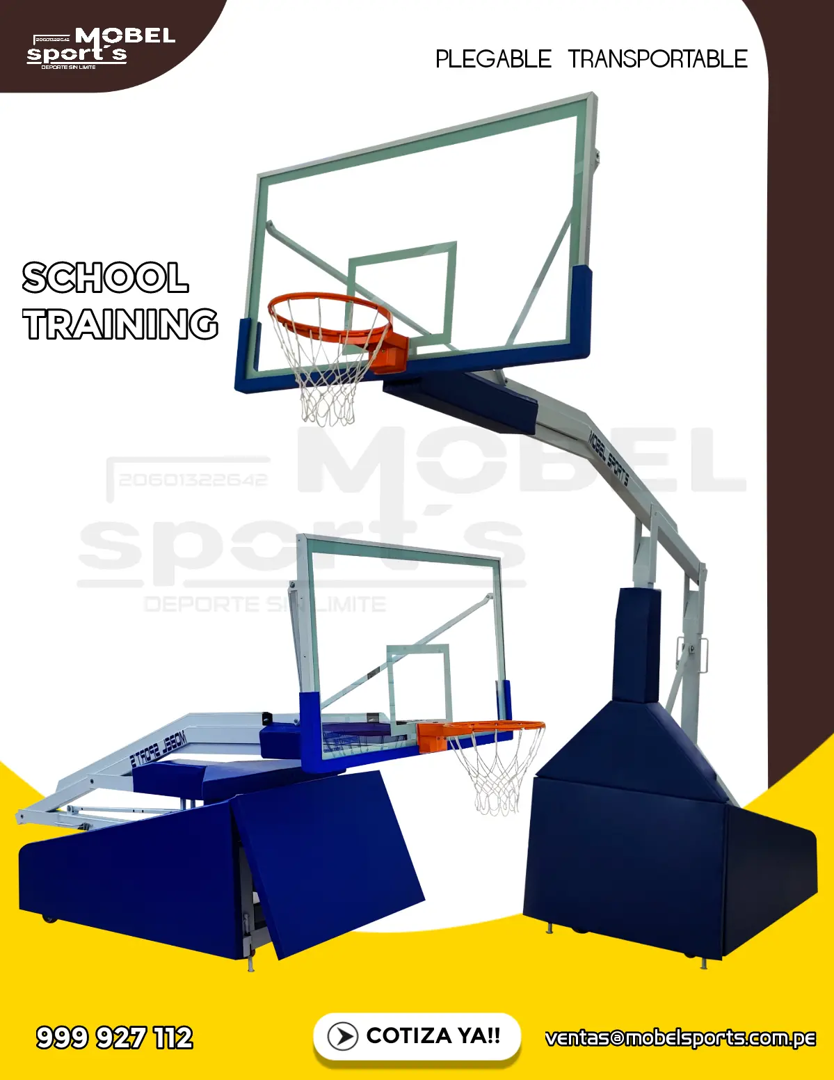 Maquina de entrenamiento de voley mobel sports