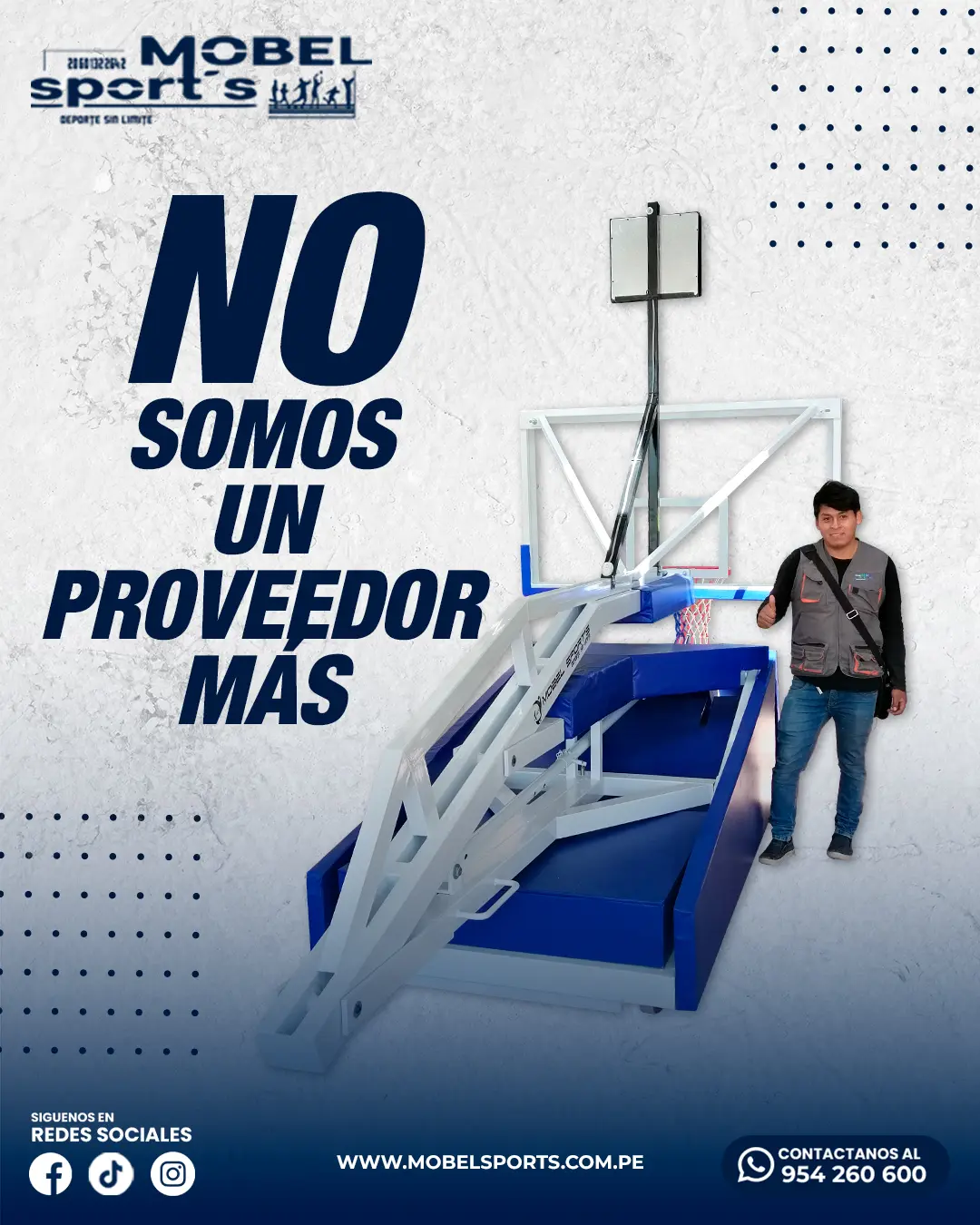 Tablero profesional de basquet mobel sports