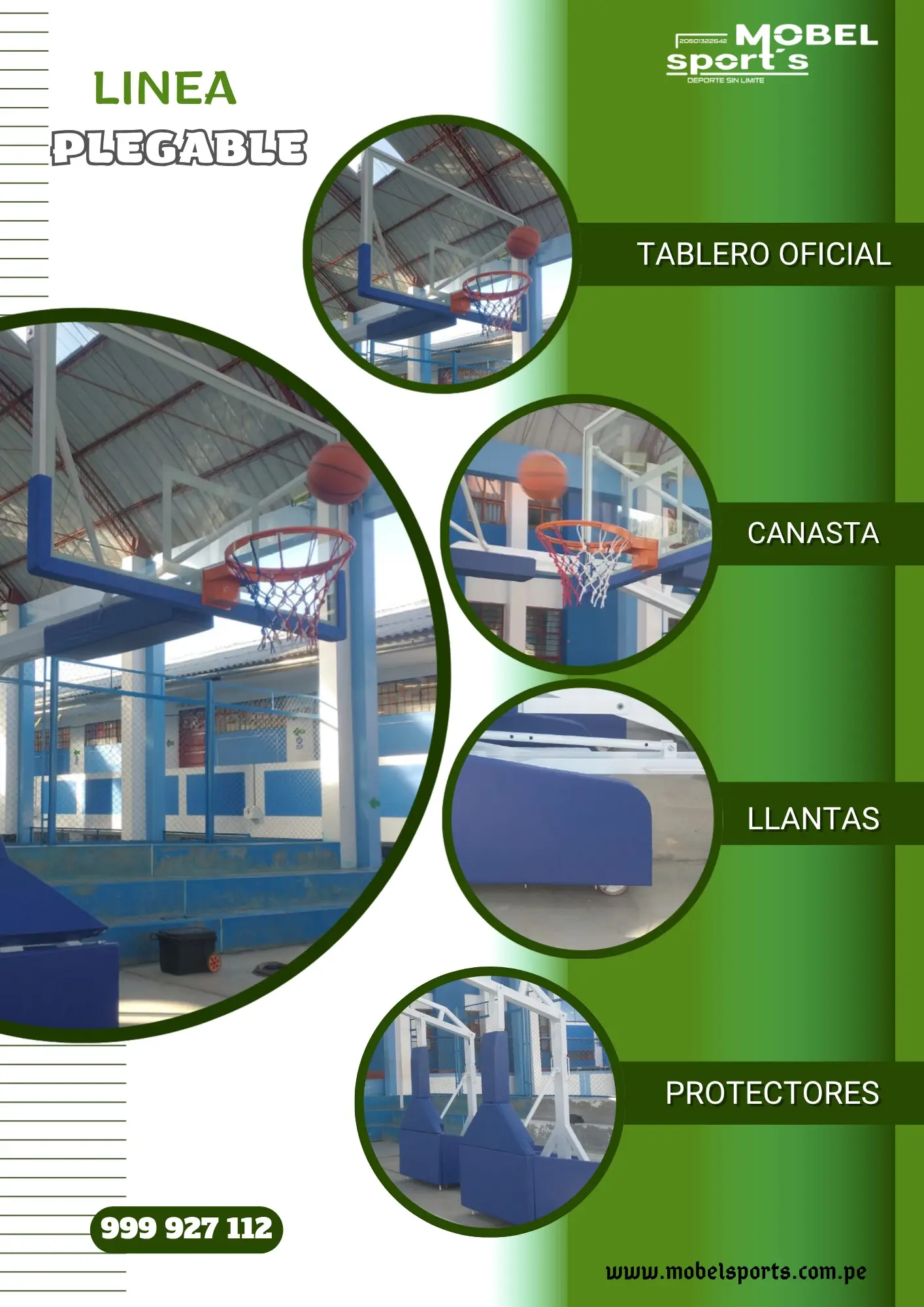 Tablero de baloncesto FIBA mobel sports