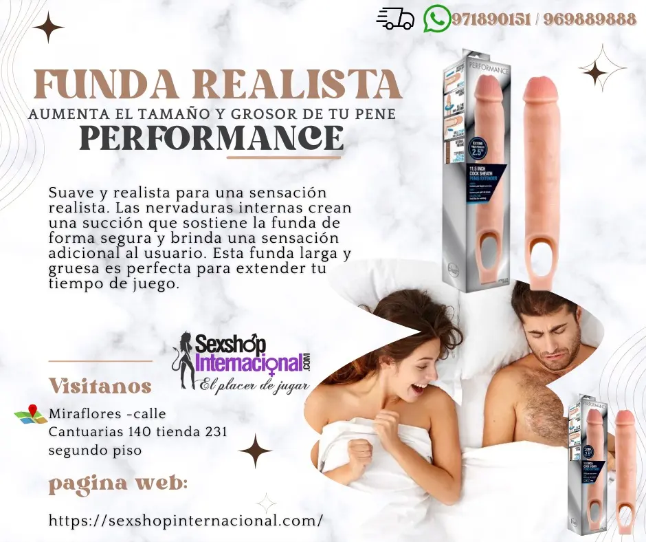 FUNDA EXTENSORA AUMENTA EL TAMAÑO DE TU PENE- SEXSHOP SURCO