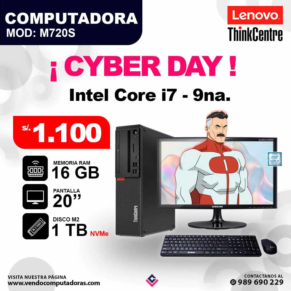 PC LENOVO THINKCENTRE Core i7 - 9na.