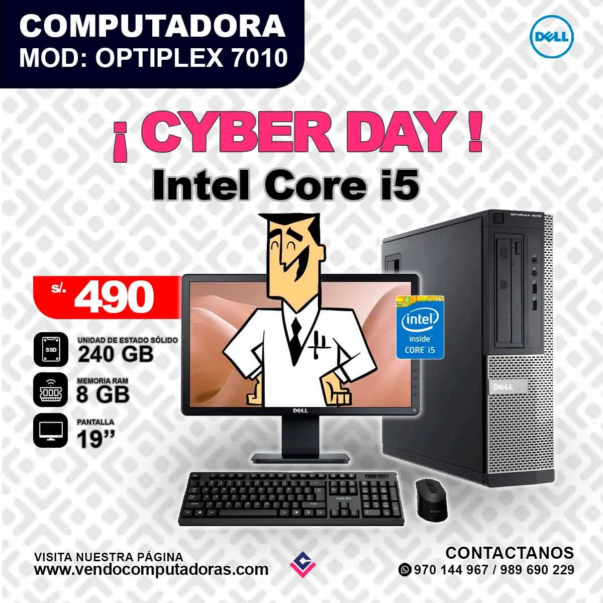  Computadora DELL Intel Core i5 