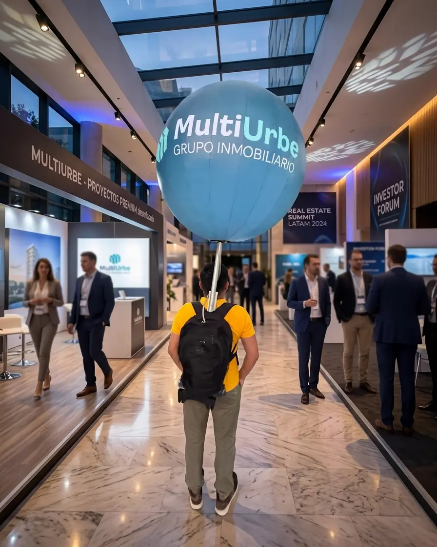 MOCHILA GLOBO LED INFLABLE PARA PUBLICIDAD DE ALTO IMPACTO