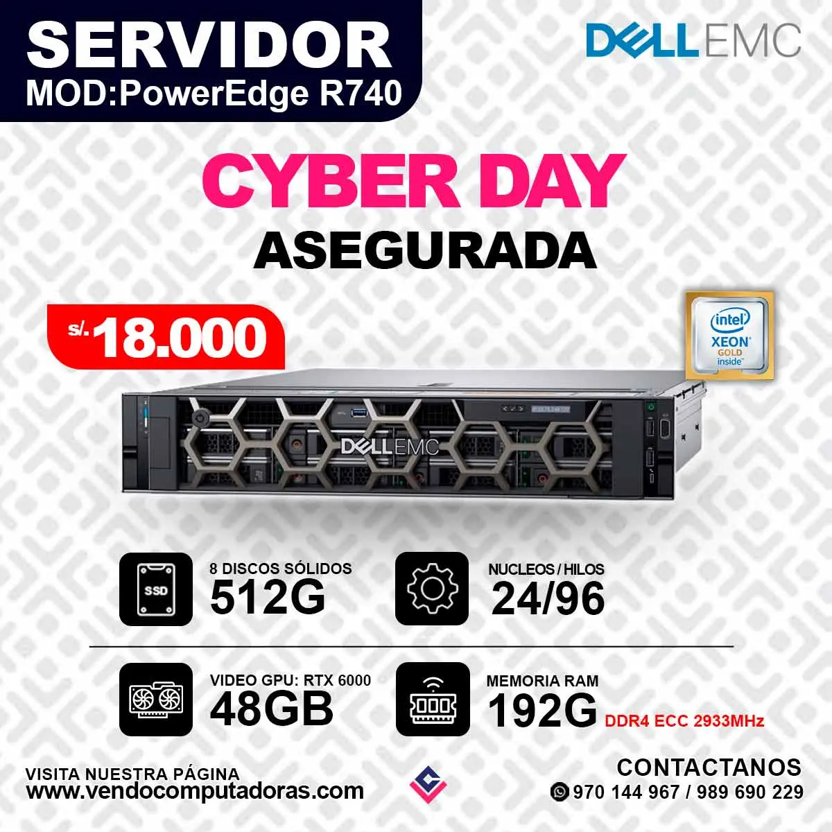 SERVIDOR DELLEMC PowerEdge R740
