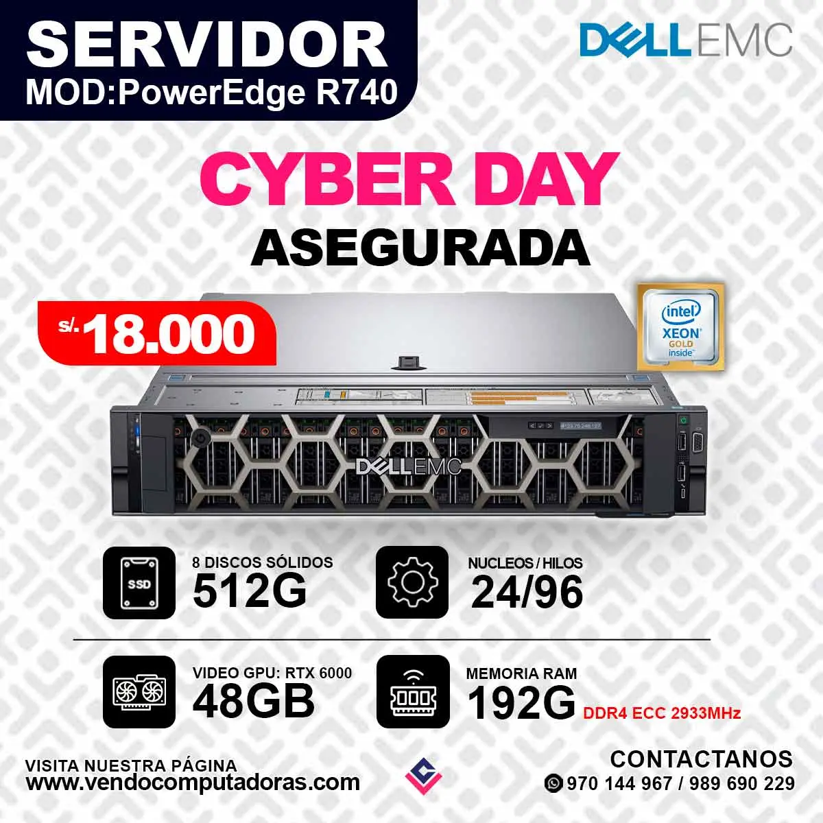 SERVIDOR DELLEMC PowerEdge R740