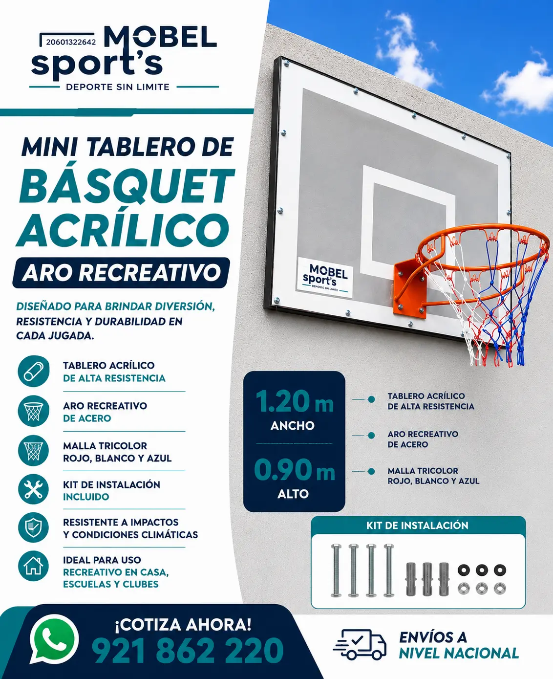 Postes de voley telescopico mobel sports