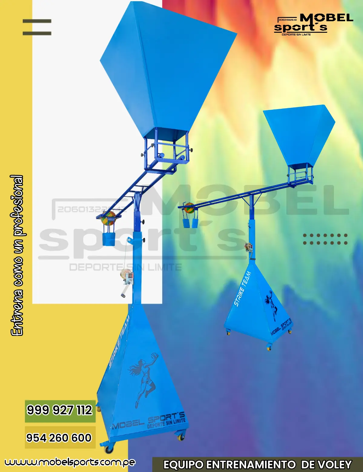 Castillo de baloncesto plegable movil mobel sports