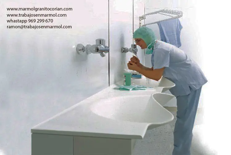  Corian superficie solida en centros sanitarios hospitales