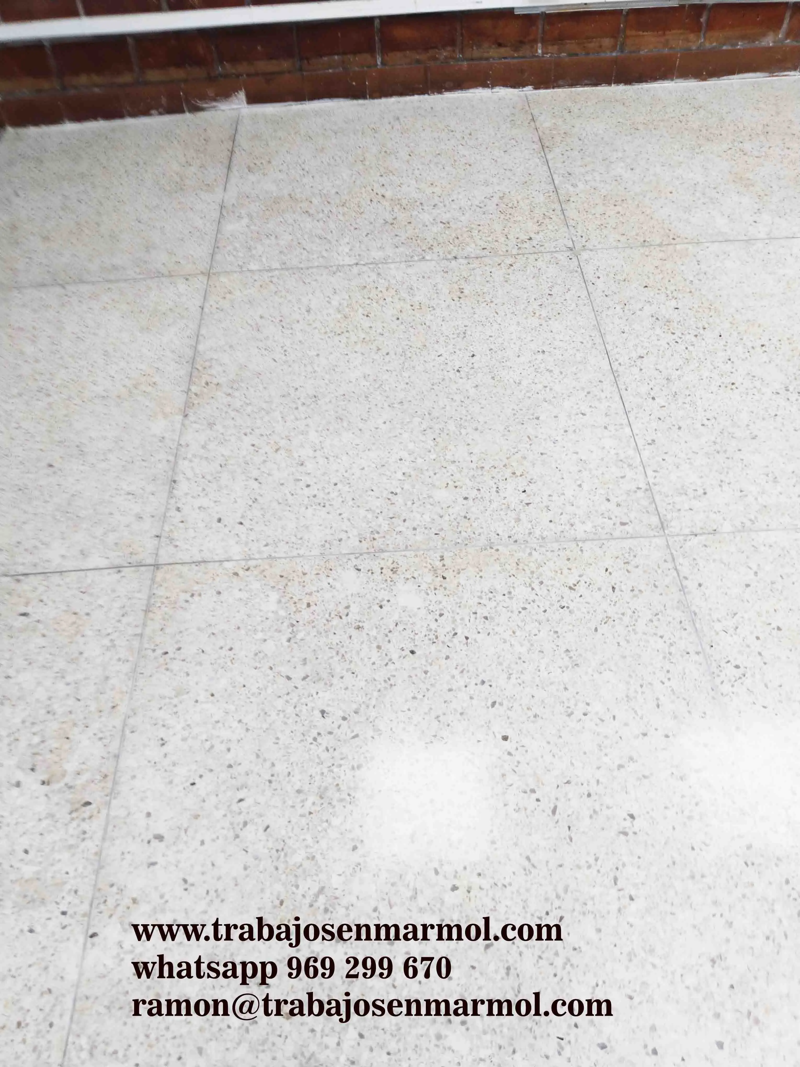 terrazo pulido o lavado mantenimiento profesional