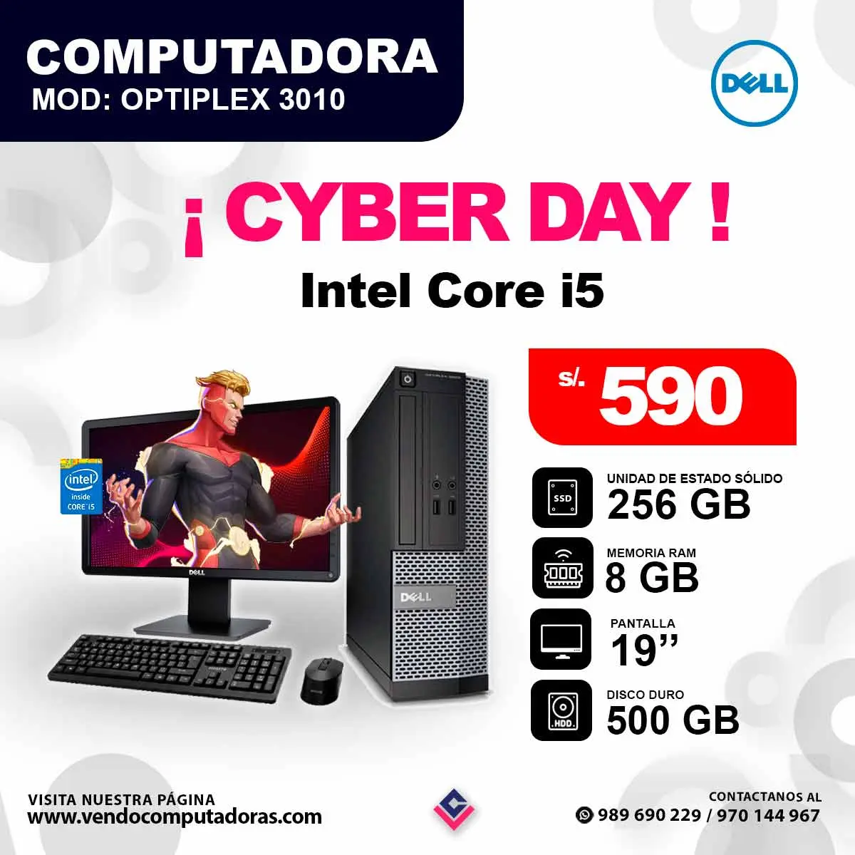 Computadora OPTIPLEX 3010 core i5
