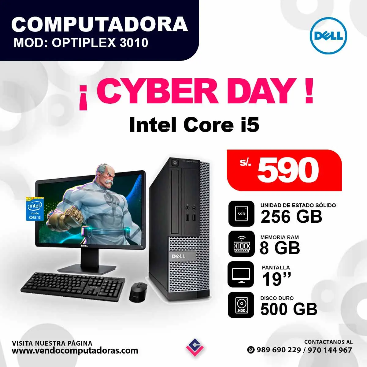 Computadora OPTIPLEX 3010 core i5