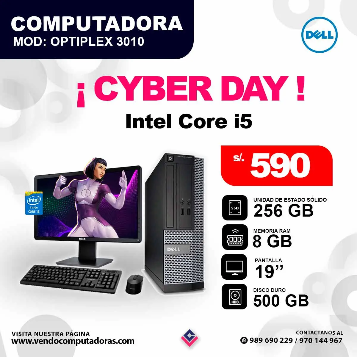 Computadora OPTIPLEX 3010 core i5