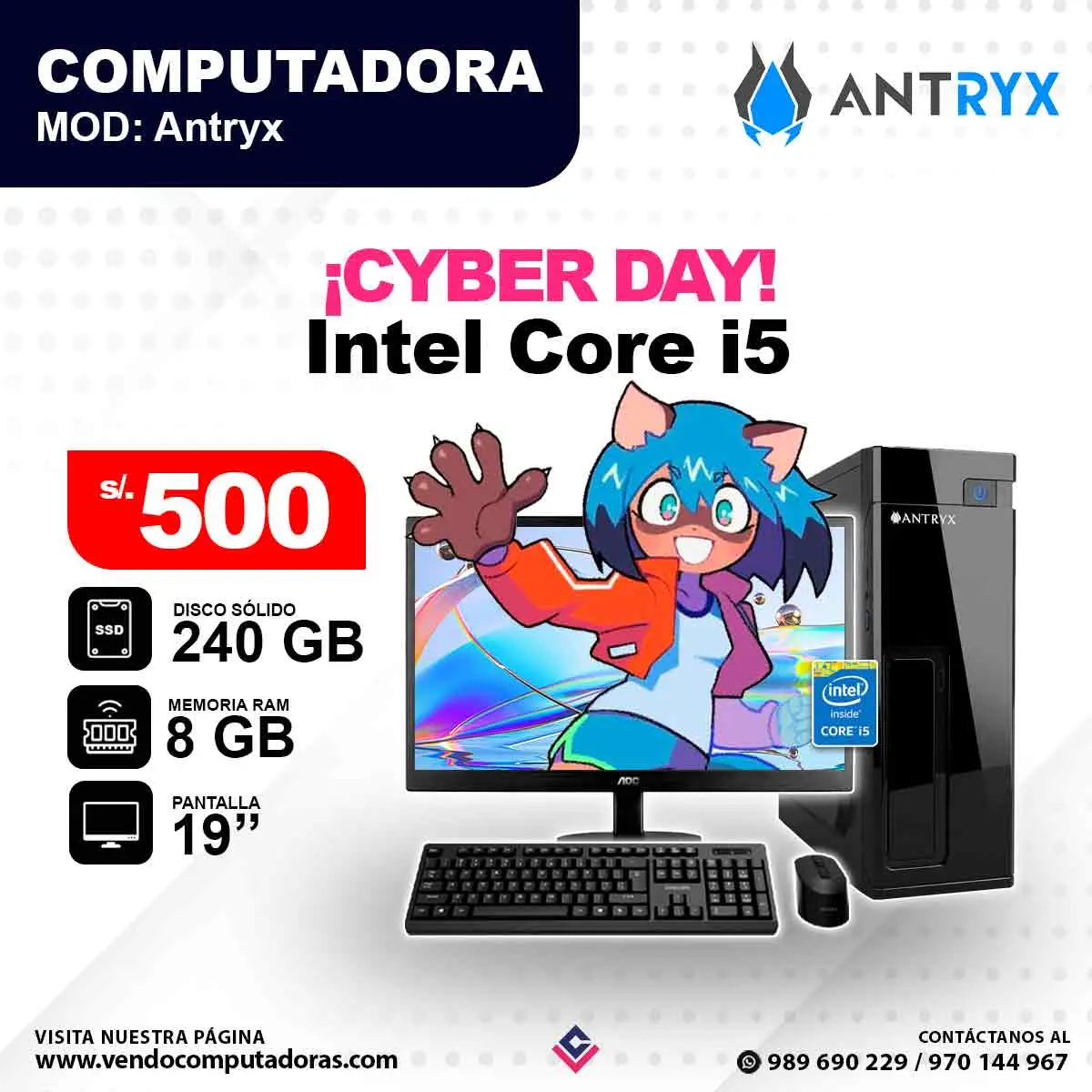 Computadora ANTRYX Core i5