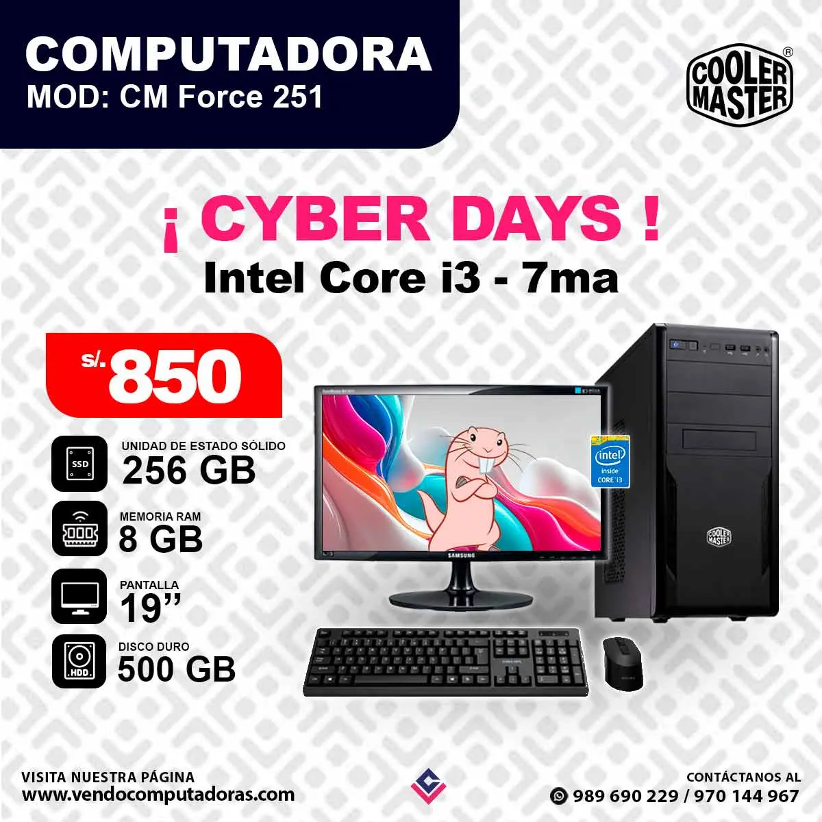 Computadora Samsung Intel Core i3 7ma