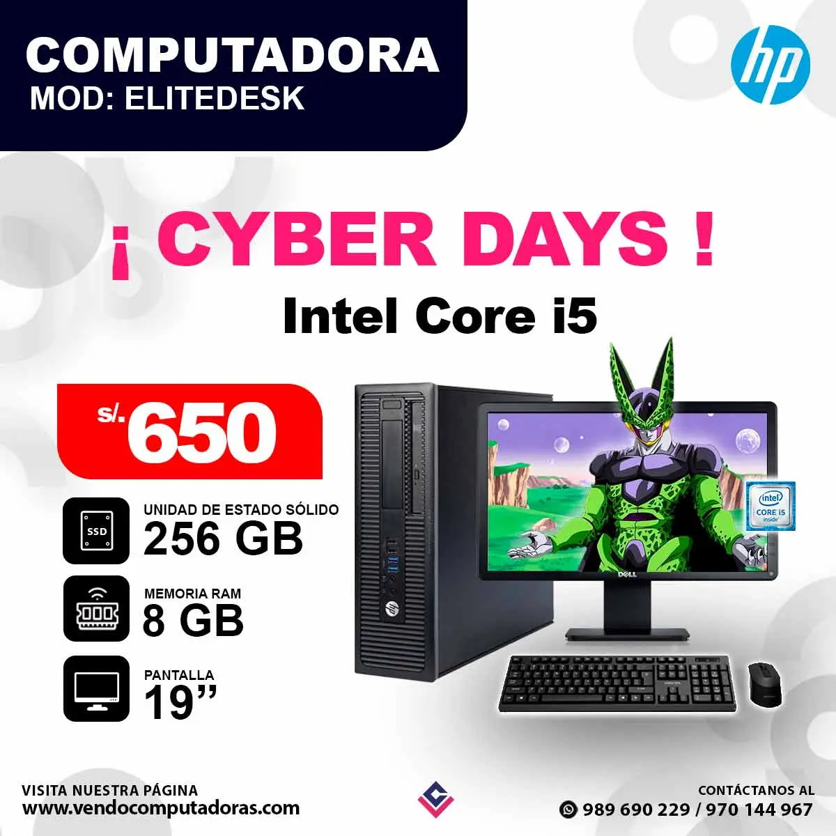 Computadora EliteDesk core i5