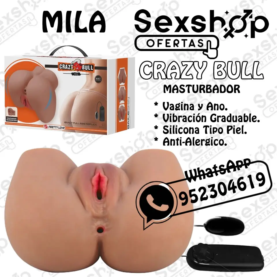 CRAZY BULL MASTURBADORA MILA WHITE SEXSHOP LINCE