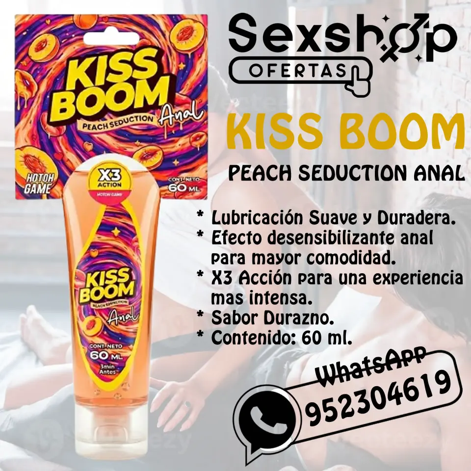 KISS BOOM BANANA LUBRICANTE ANAL DESENSIBILIZANTE 60 ML 