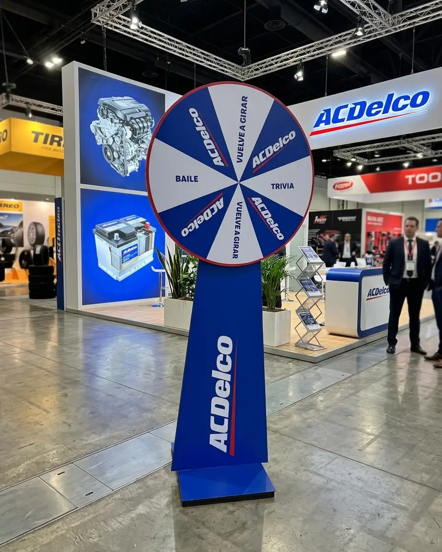 RULETA PUBLICITARIA DESARMABLE PARA ACTIVACIONES Y EVENTOS P