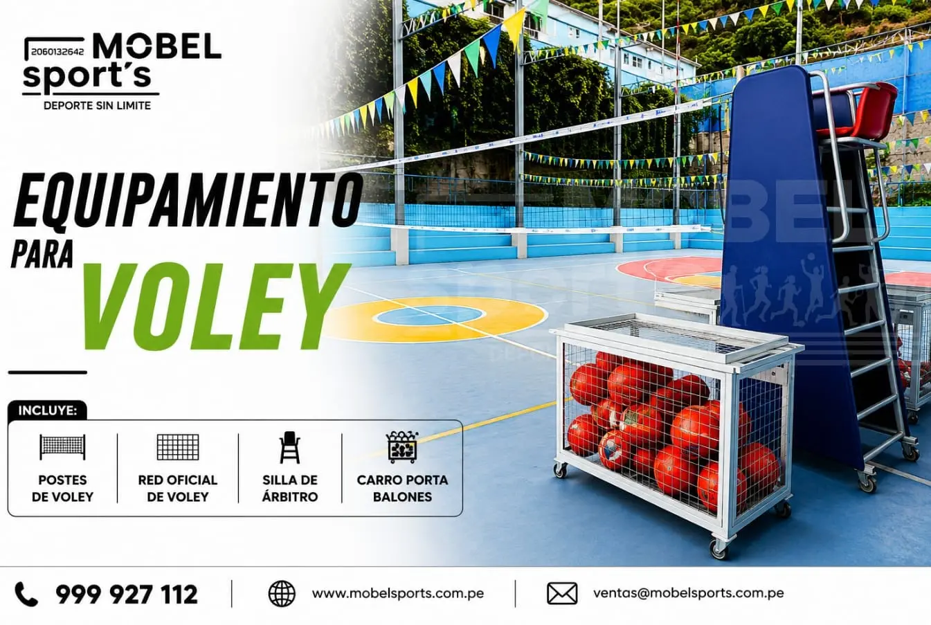 Carrito de almacenamiento deportivo mobel sports