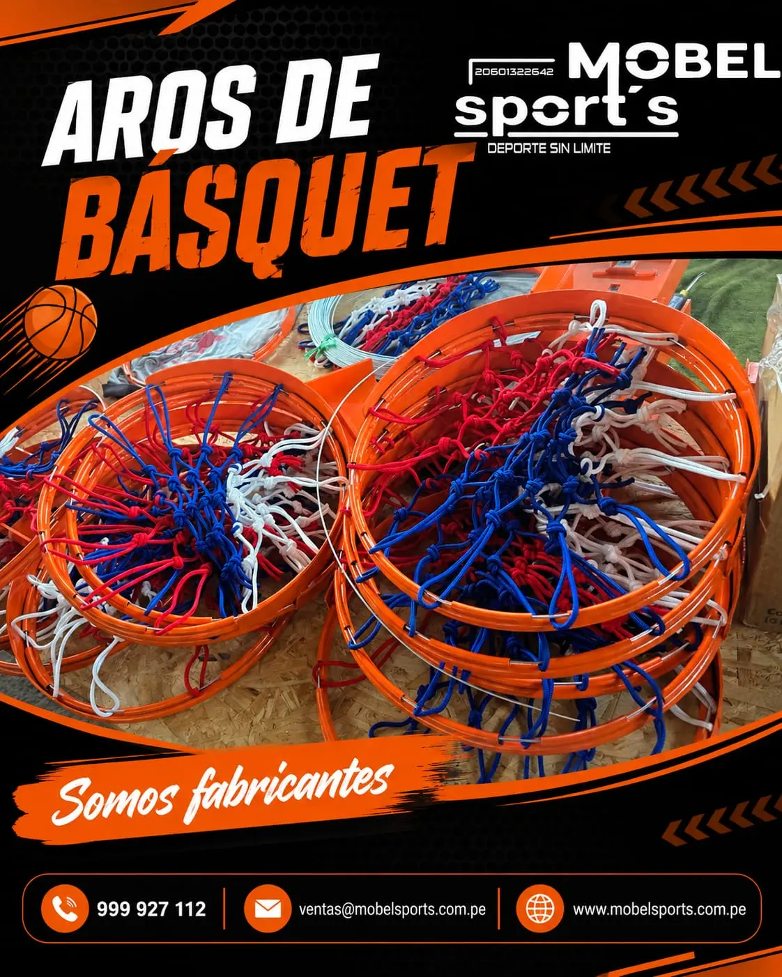 TABLEROS DE BASQUET CON SISTEMA REGULABLE - MOBEL SPORTS