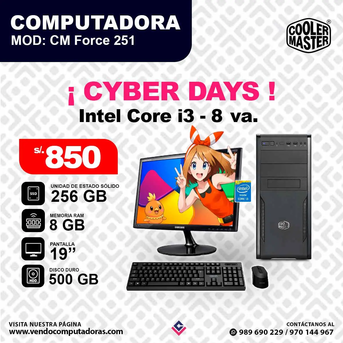 Computadora Samsung Intel Core i3 8va